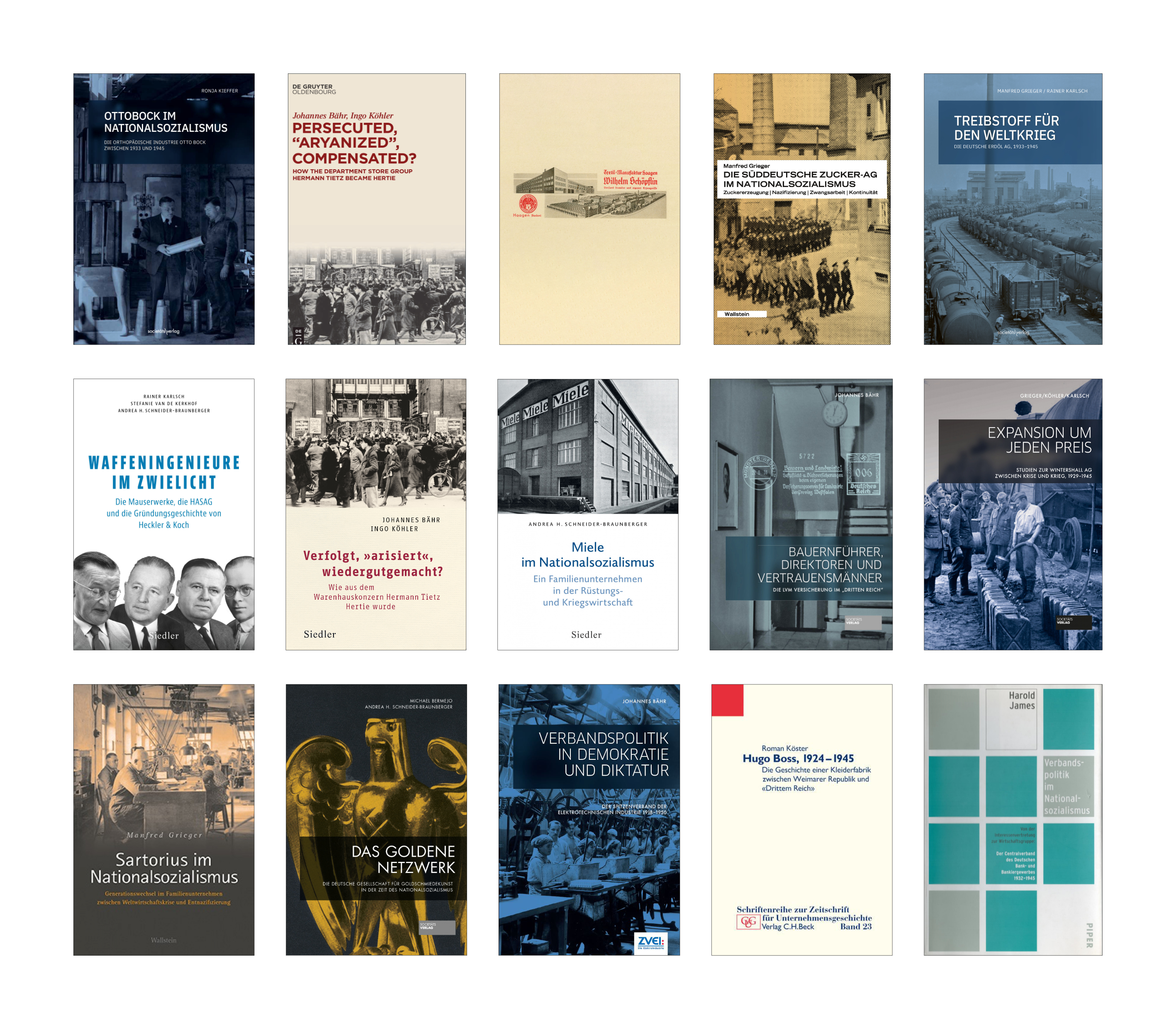 Sammlung Buchcover NS-Studien
